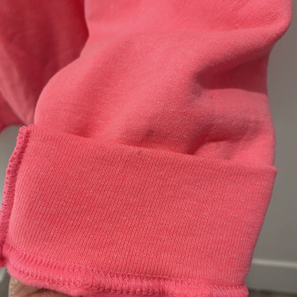 Women’s Valentine’s Hot Pink Gildan All You Need Is Love Plus Sweatshirt 2X - Picture 6 of 8